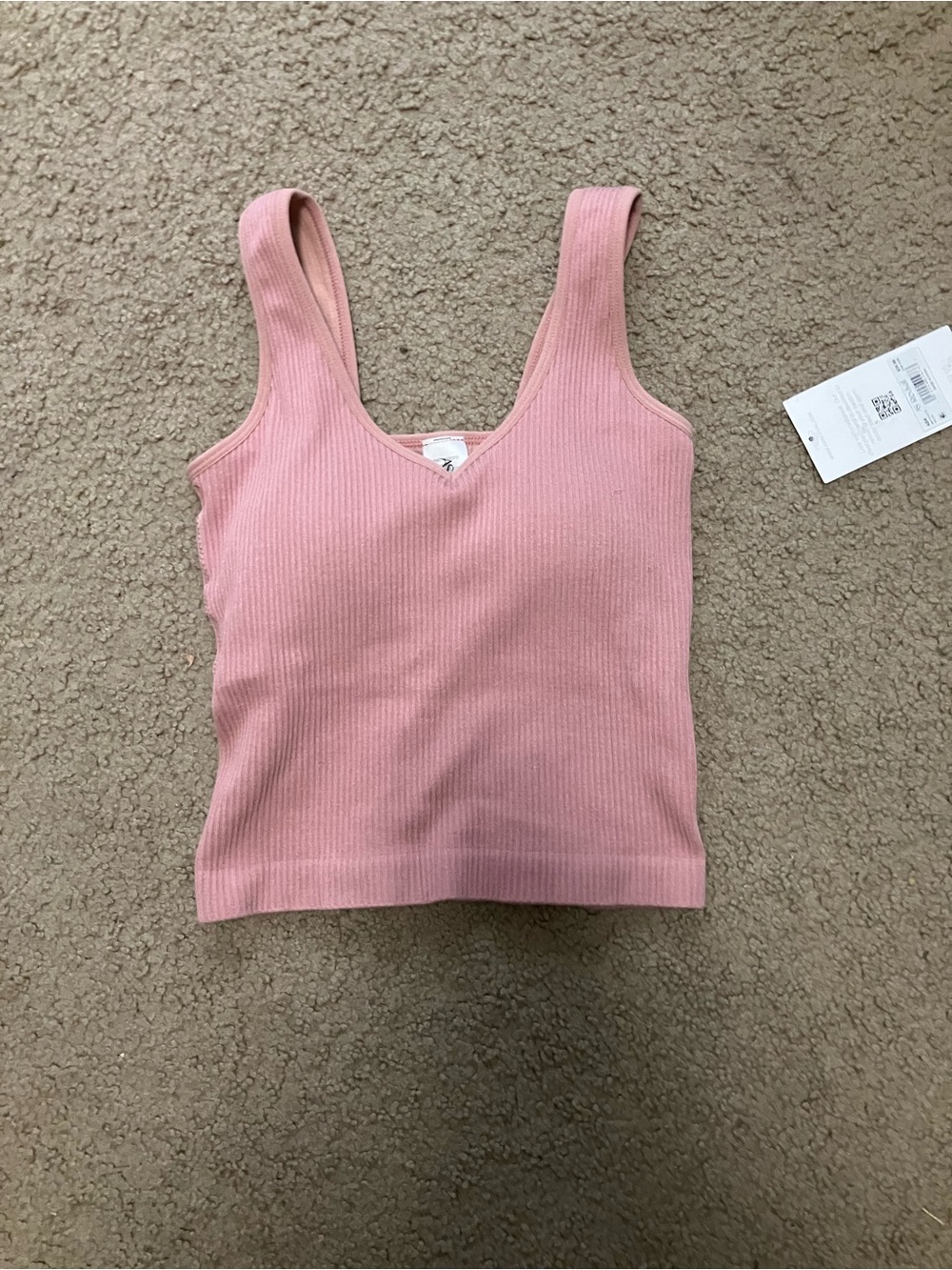 AS Revival Pink Ribbed Tank Top